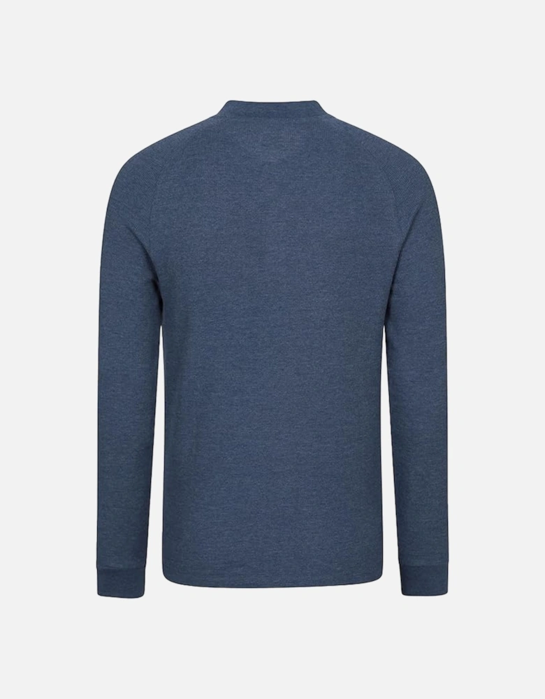 Mens Selby Waffle Henley Long-Sleeved T-Shirt