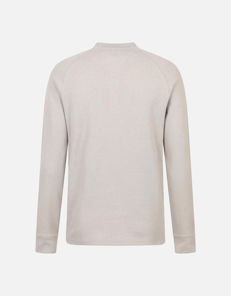 Mens Selby Waffle Henley Long-Sleeved T-Shirt