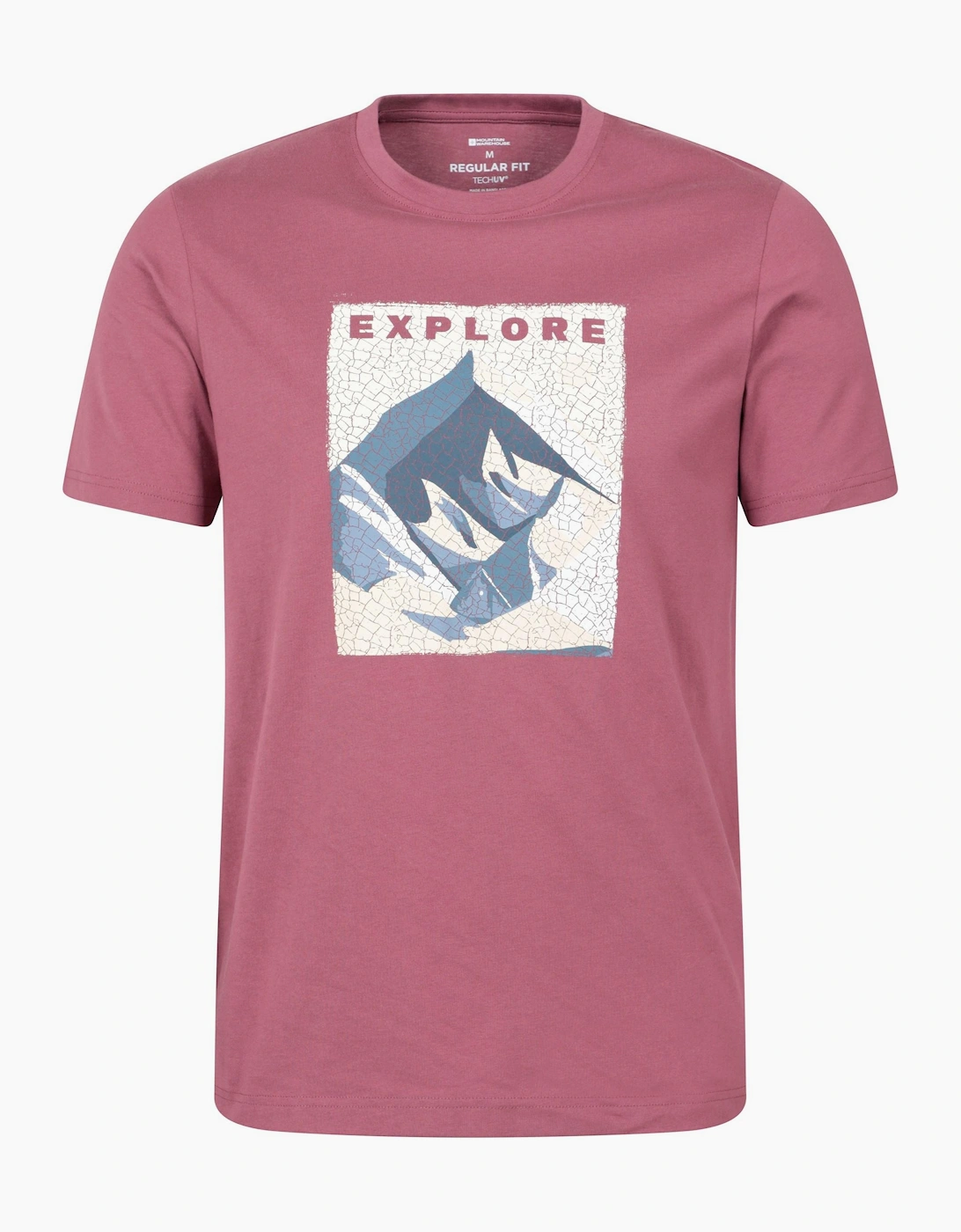 Mountain Warehouse Men's Mountain Warehouse Mens Explore Organic T-Shirt - Pink