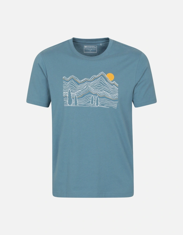 Mens Linear Organic T-Shirt