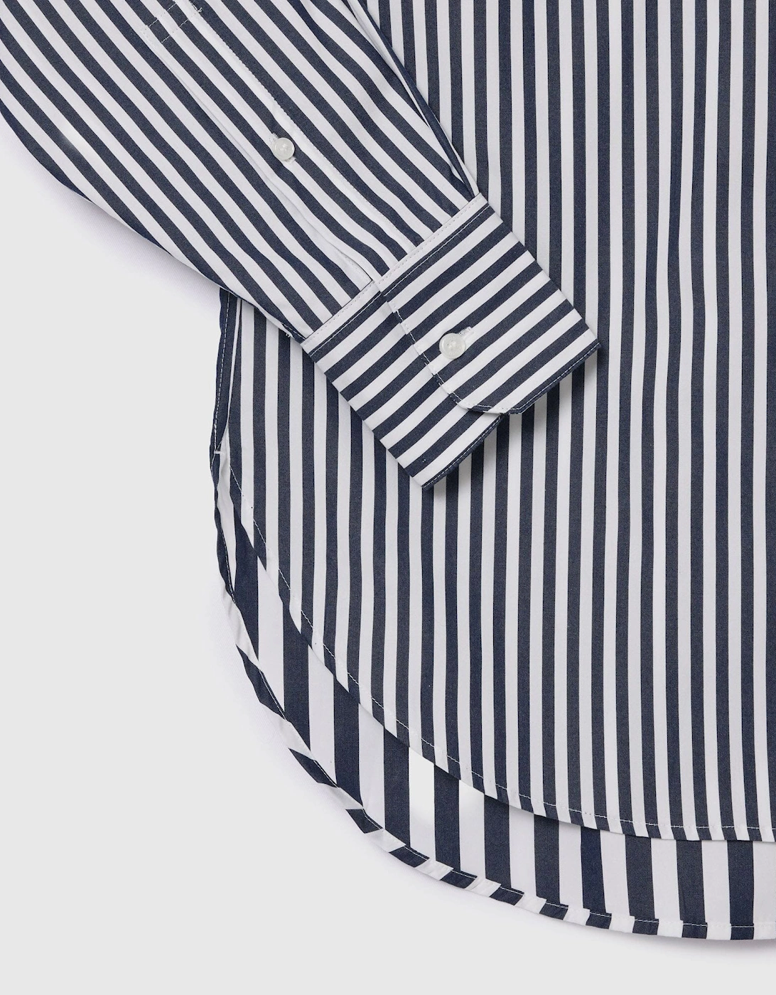X Bandier Striped Cotton Poplin Shirt