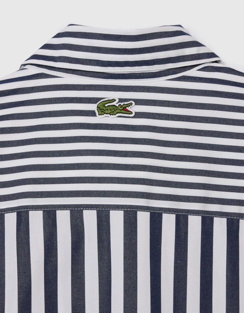 X Bandier Striped Cotton Poplin Shirt