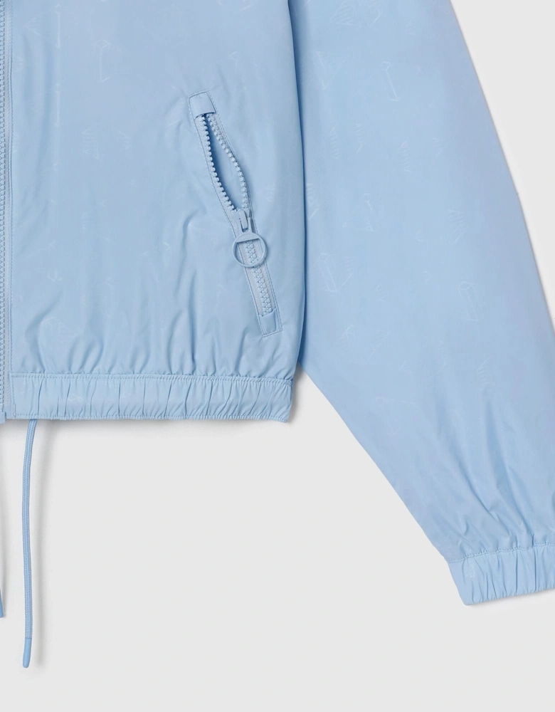 Monogram Print Track Jacket