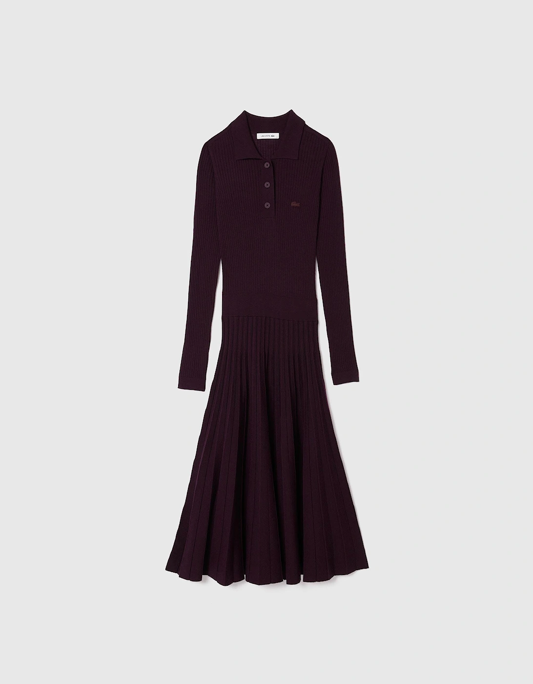 Long Sleeve Wool Polo Dress, 3 of 2