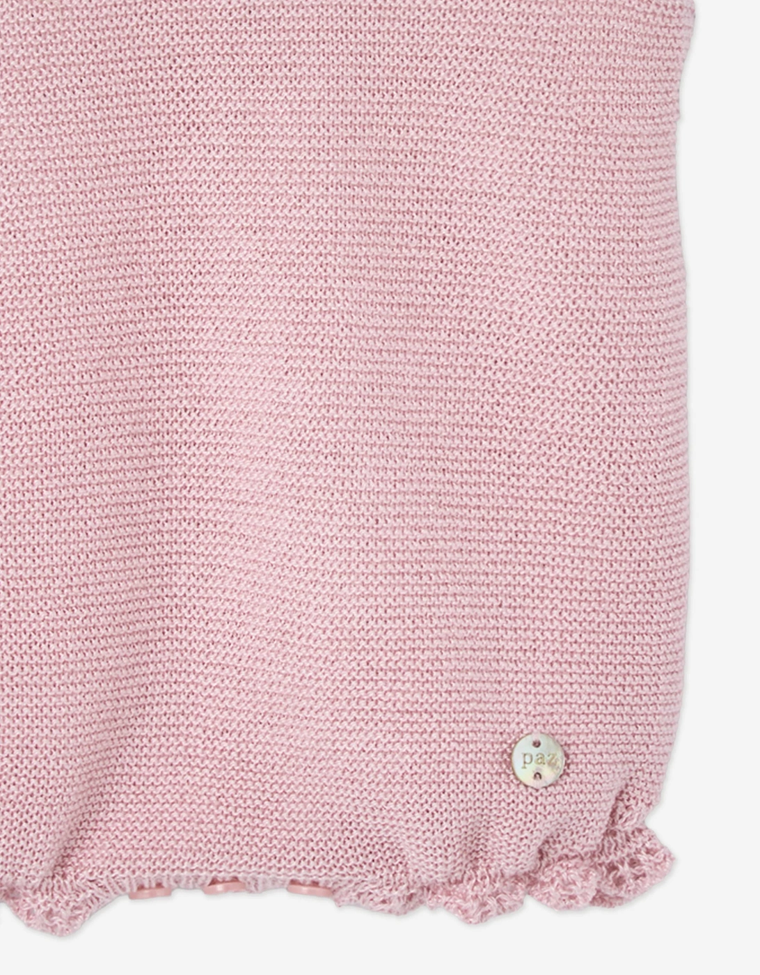 Baby Girls Cotton Knit Romper in Pink