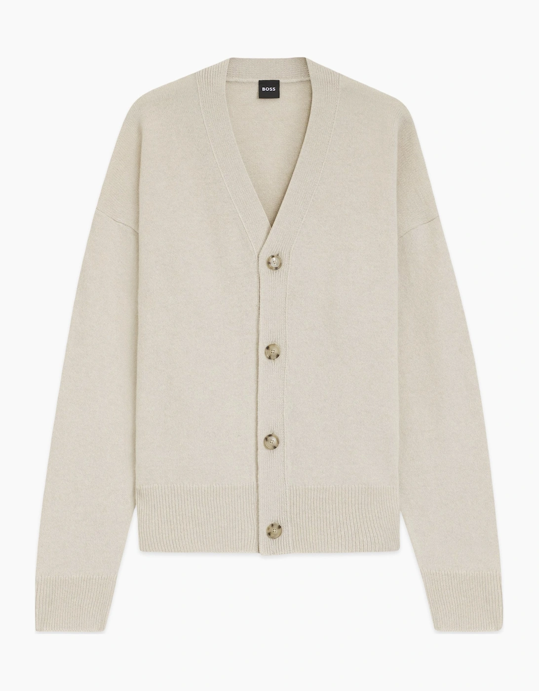 Hugo Boss Men's C Ucone Cardigan Beige - White - Size: 40