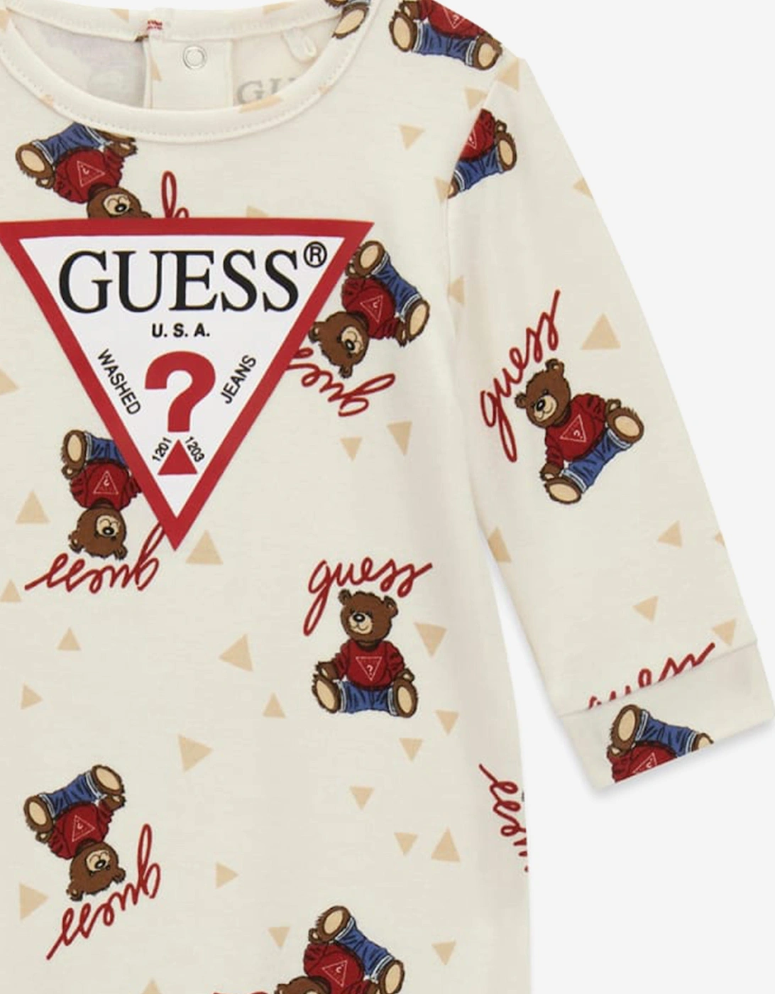 Baby Teddy Bear Babygrow in Ivory