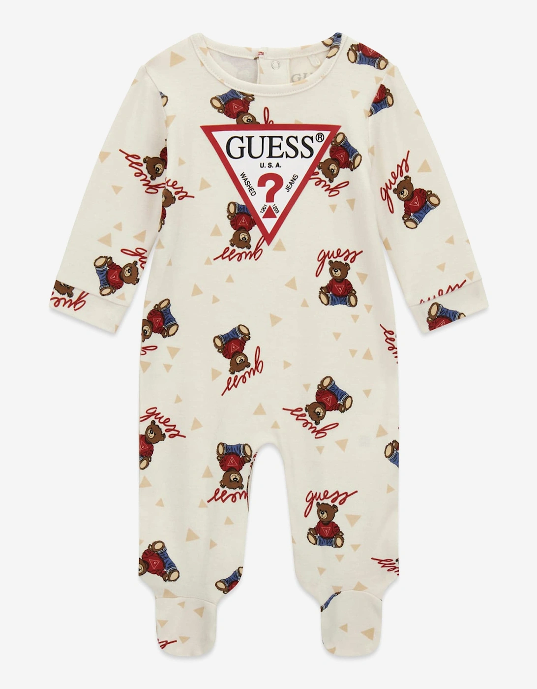 Baby Teddy Bear Babygrow in Ivory, 5 of 4