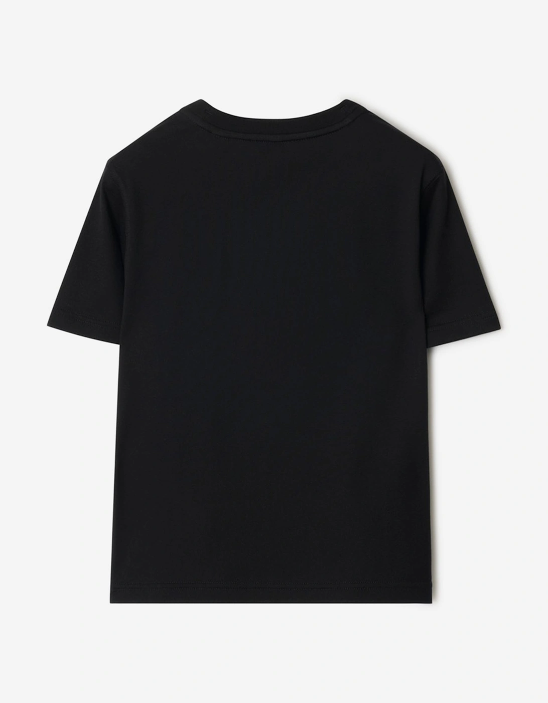 Boys Cedar Check EKD T-Shirt in Black