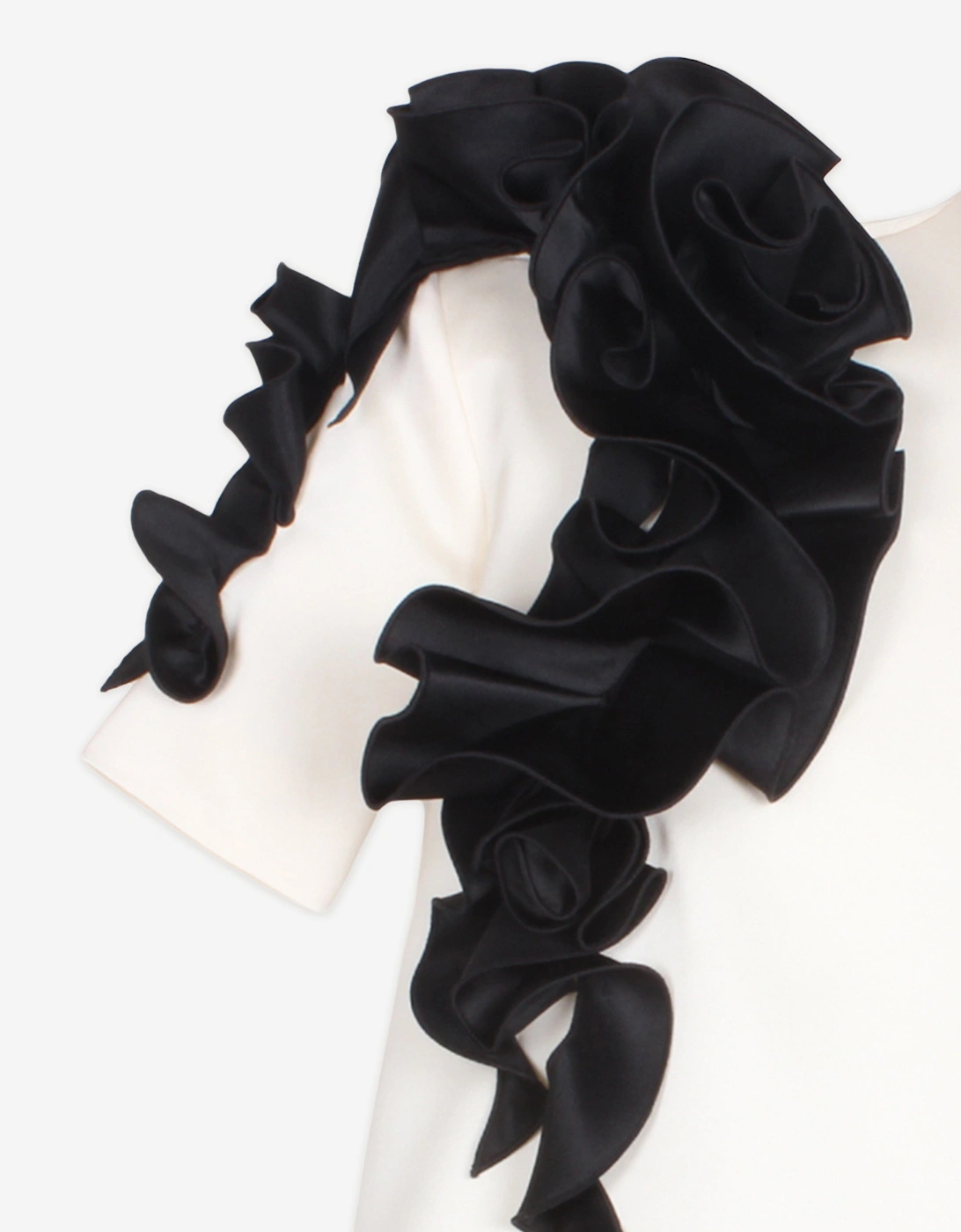 Girls Satin Orchard Dress in Ivory