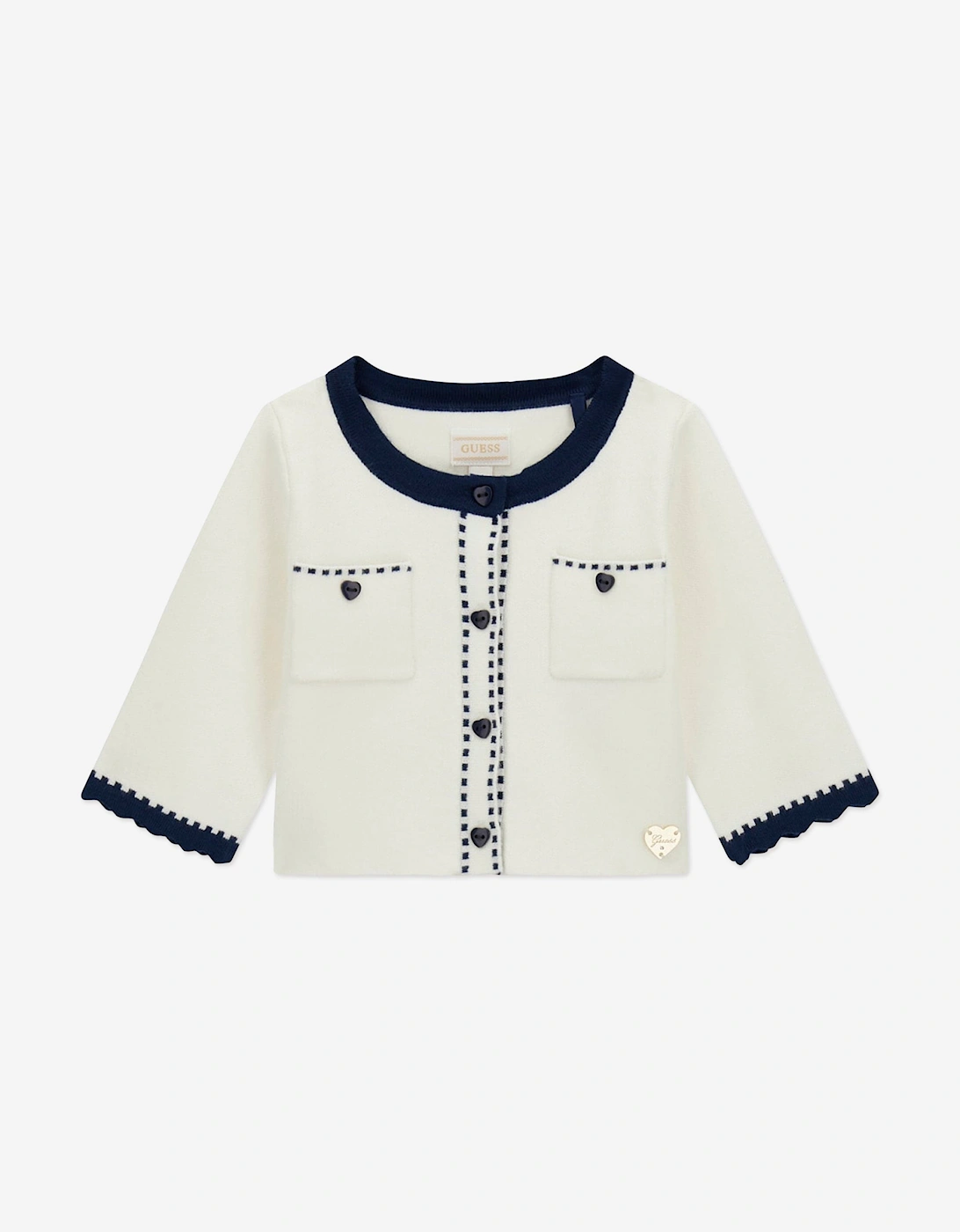 Baby Girls Cardigan and Tulle Skirt Set in Ivory