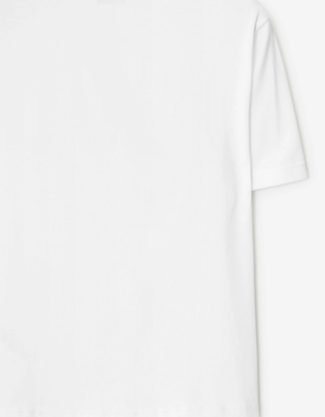 Boys Cedar Check EKD T-Shirt in White