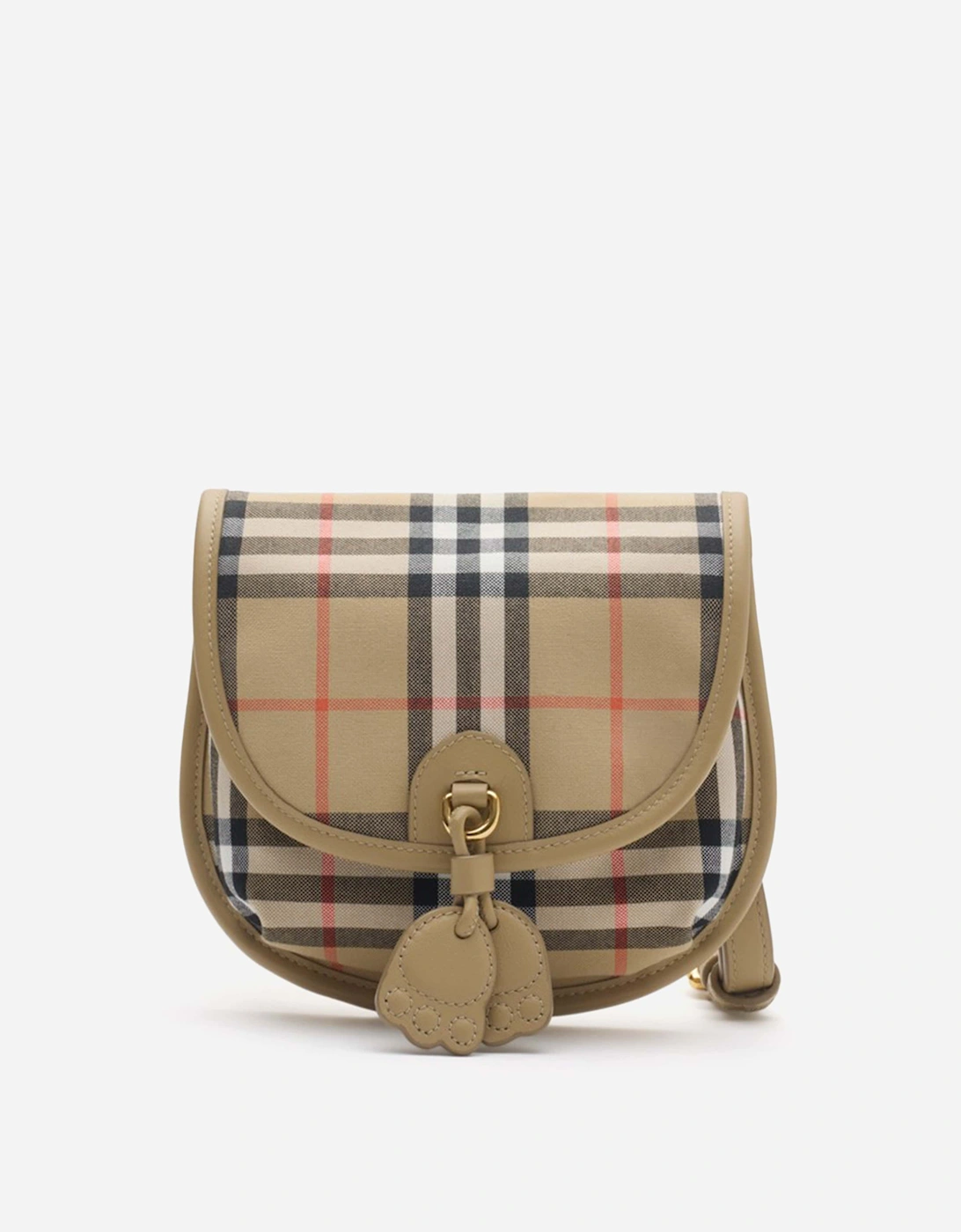 Girls Alice Check Crossbody Bag in Beige (18cm), 5 of 4