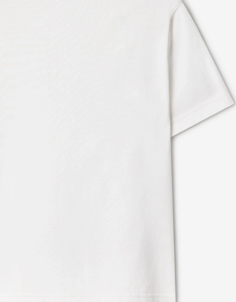 Kids Cedar Puffer Bear T-Shirt in White