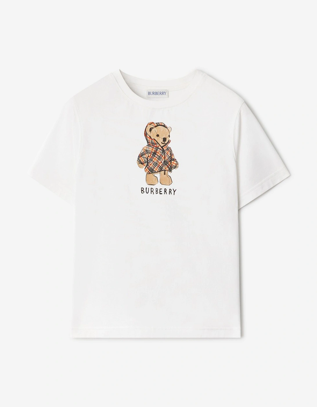 Kids Cedar Puffer Bear T-Shirt in White, 5 of 4