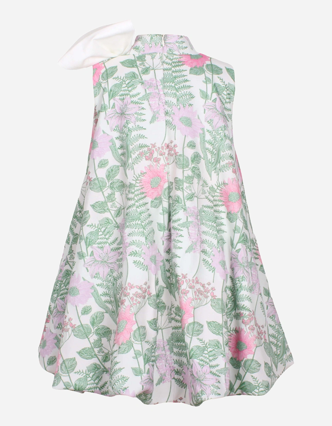 Girls Enchanted Forest Jacquard Dress in Green