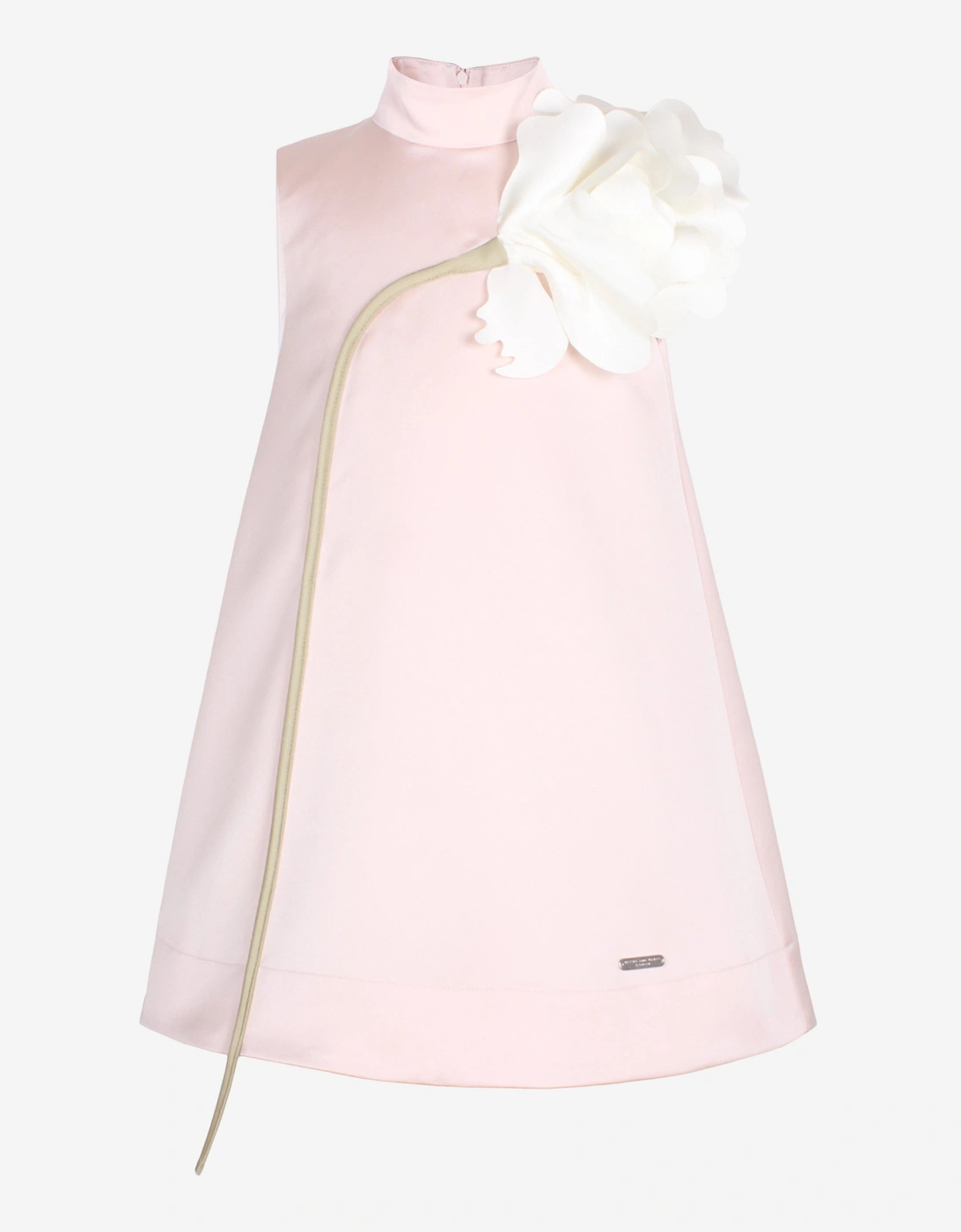 Girls Satin Kiss Me Over The Garden Fence Dress in Pink, 5 of 4