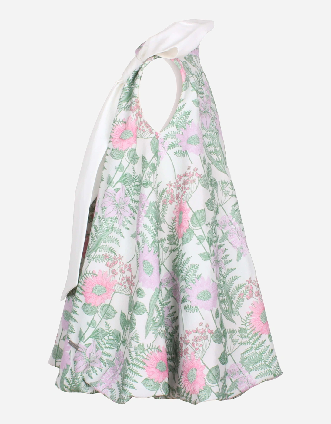 Girls Enchanted Forest Jacquard Dress in Green