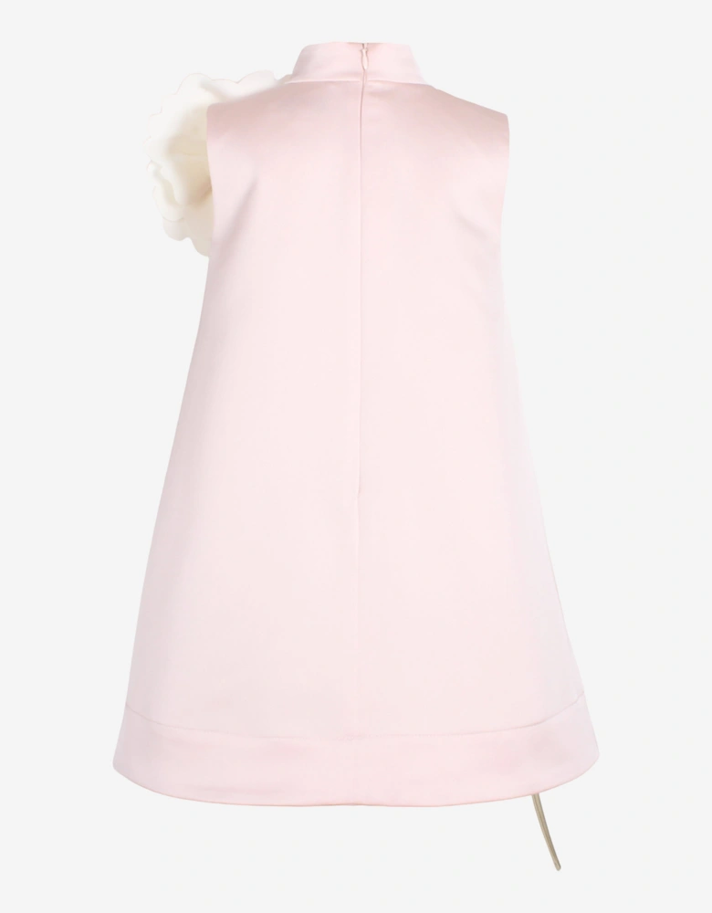 Girls Satin Kiss Me Over The Garden Fence Dress in Pink