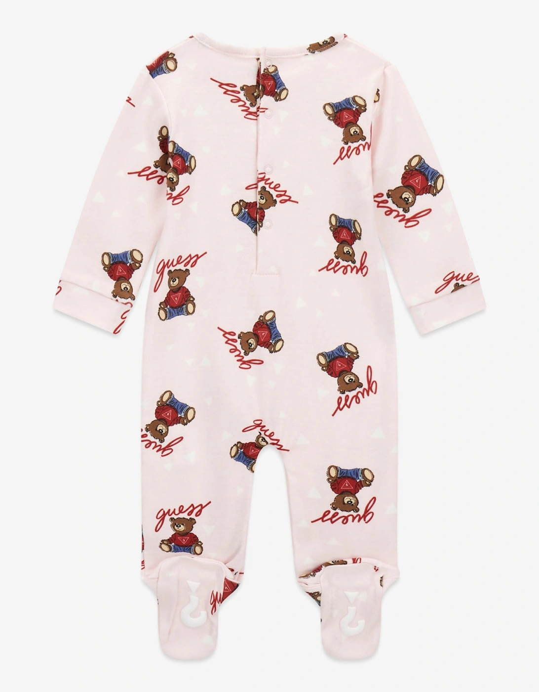 Baby Girls Teddy Bear Babygrow in Pink