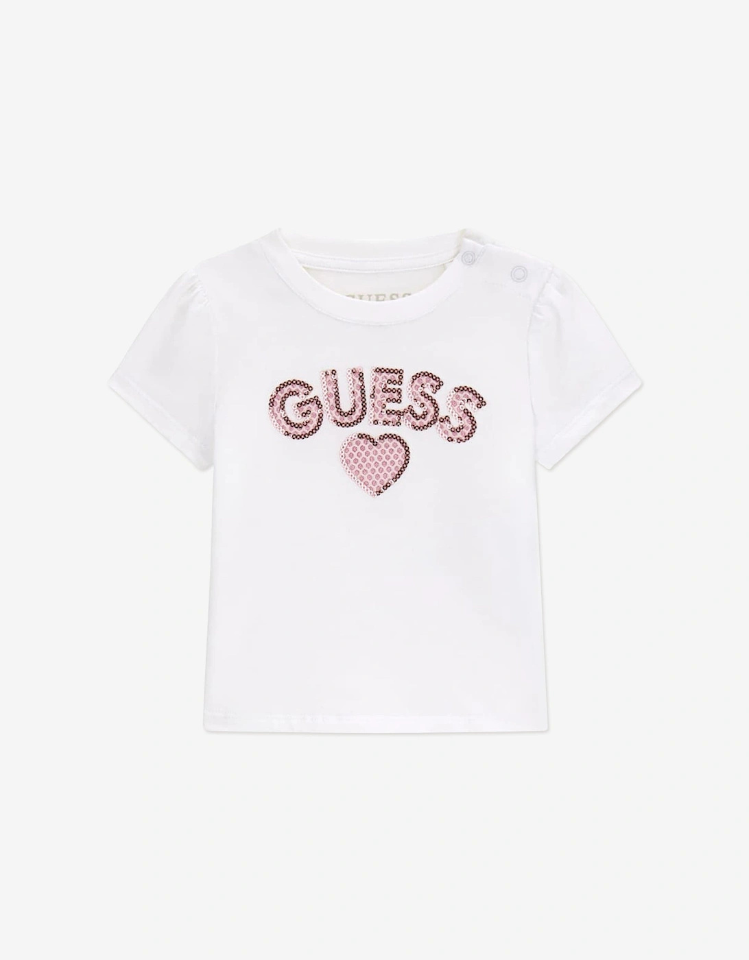 Baby Girls T-Shirt and Skirt Set in Pink