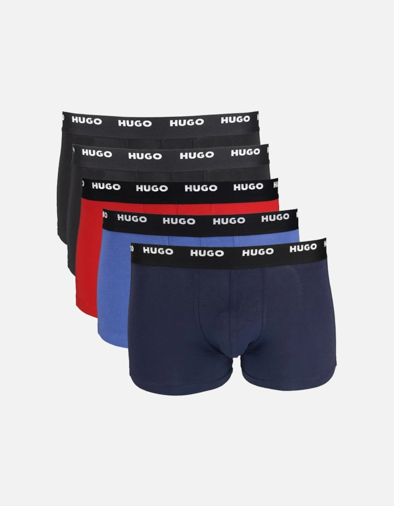 HUGO 5-Pack Boxer Trunks, Multi-colour