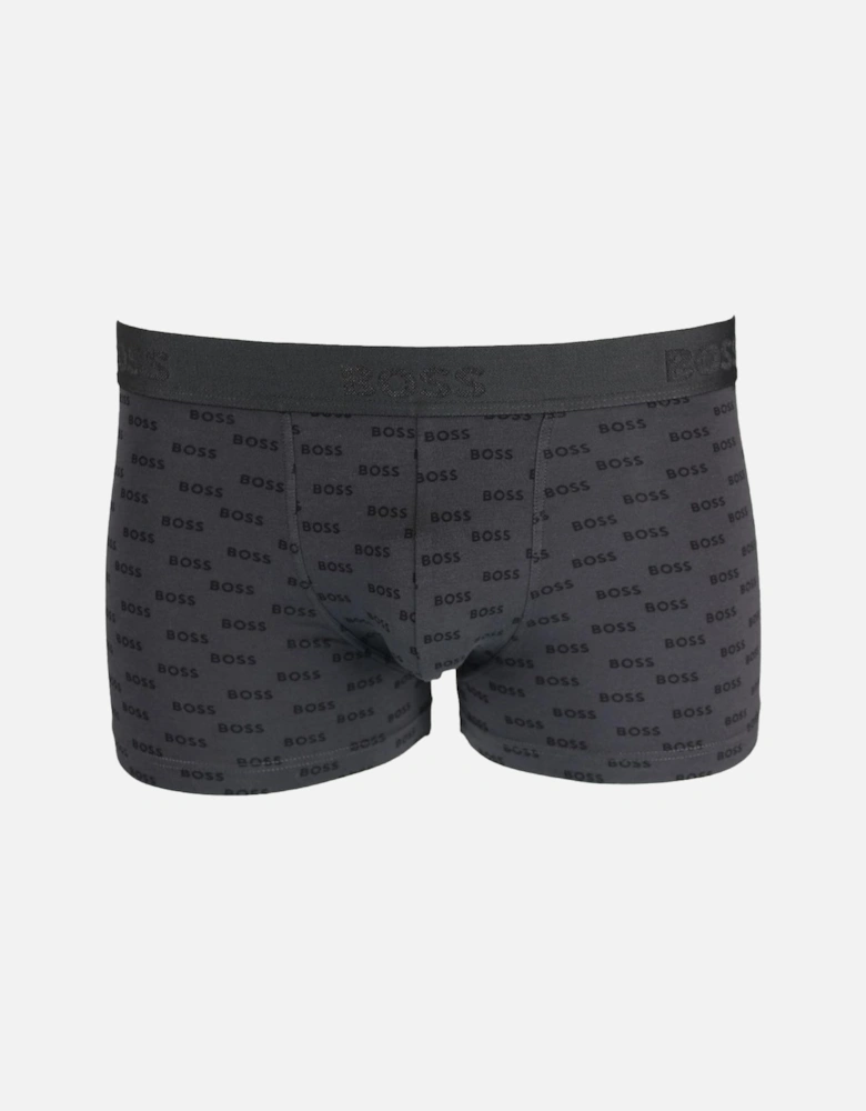 BOSS 3-Pack Duo Design Boxer Trunks, Blue, Black & Charcoal