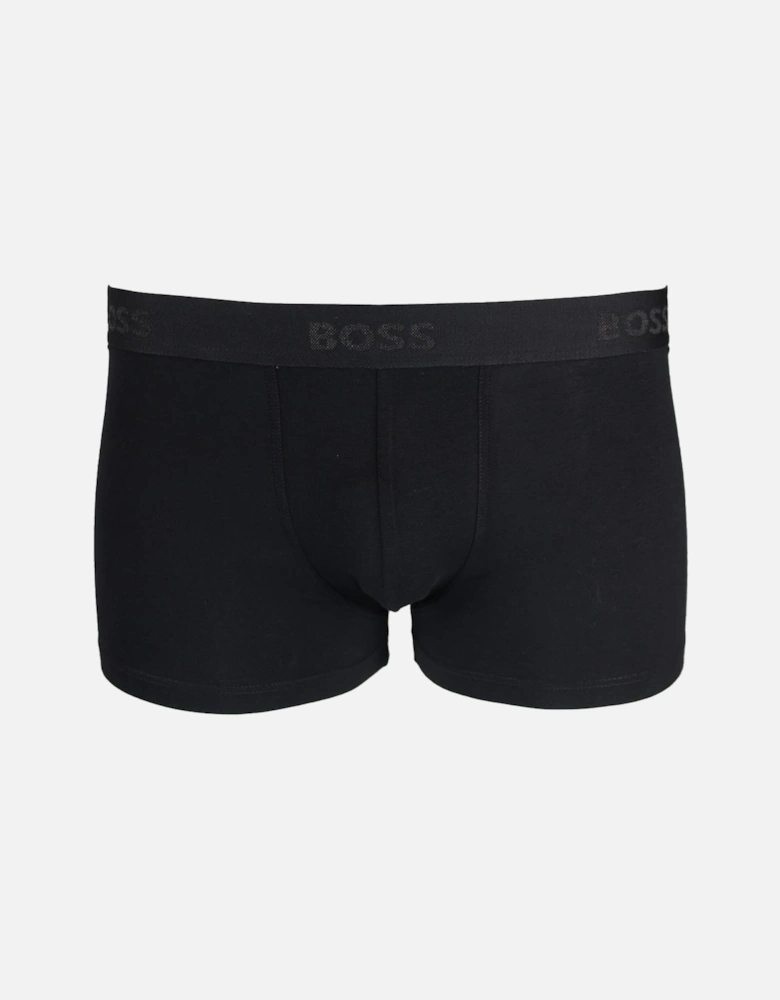 BOSS 3-Pack Duo Design Boxer Trunks, Blue, Black & Charcoal