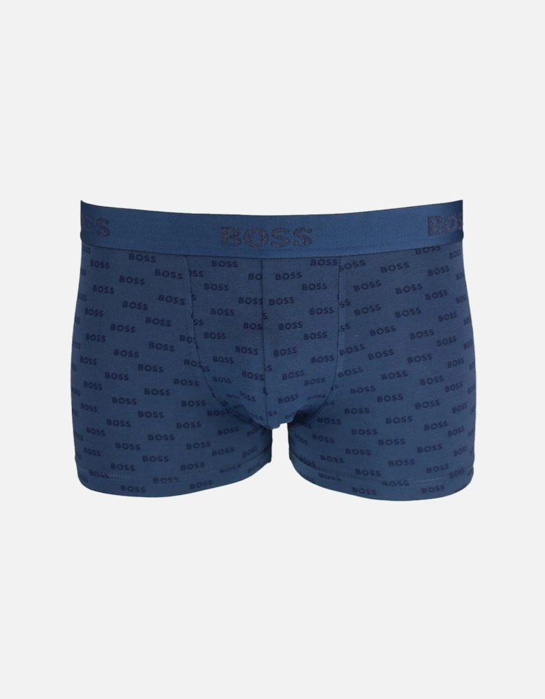 BOSS 3-Pack Duo Design Boxer Trunks, Blue, Black & Charcoal