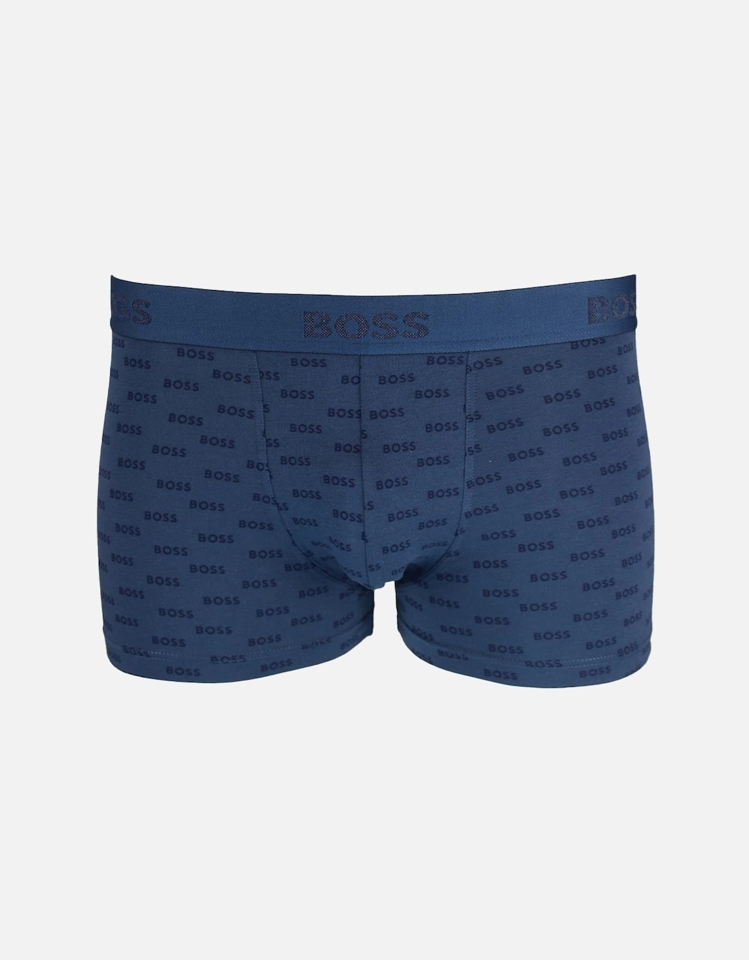 BOSS 3-Pack Duo Design Boxer Trunks, Blue, Black & Charcoal