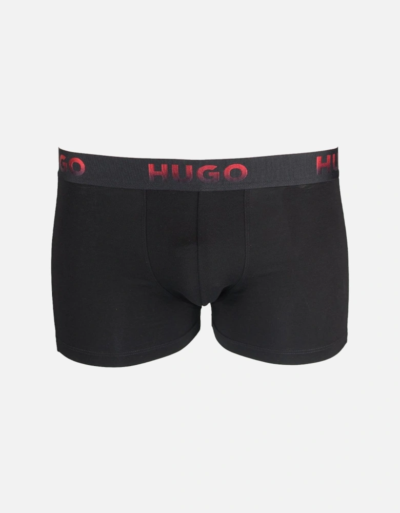 HUGO 3-Pack Boxer Trunks Pack "Spray", Black
