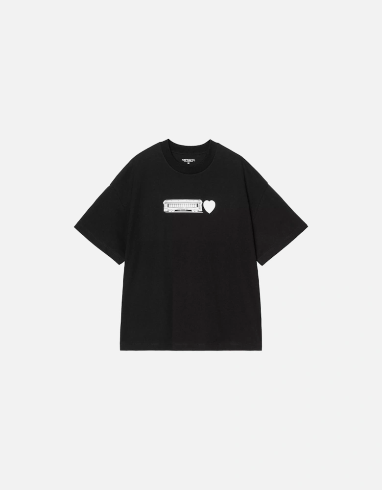 S/S Deconstructed Label T-Shirt Black