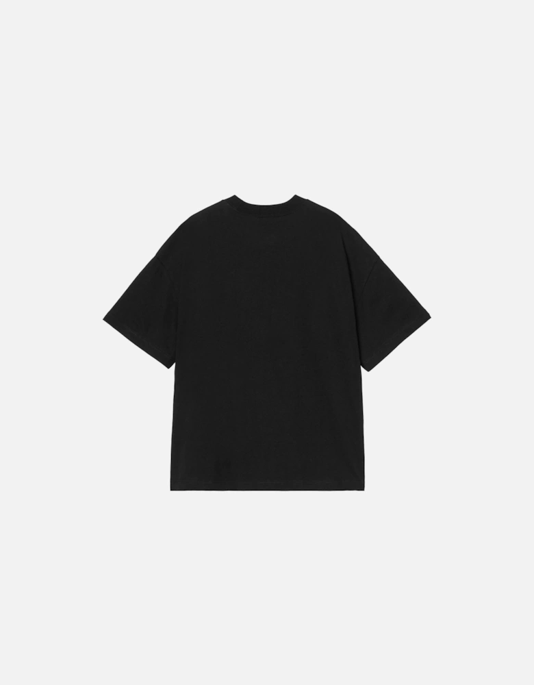 S/S Deconstructed Label T-Shirt Black