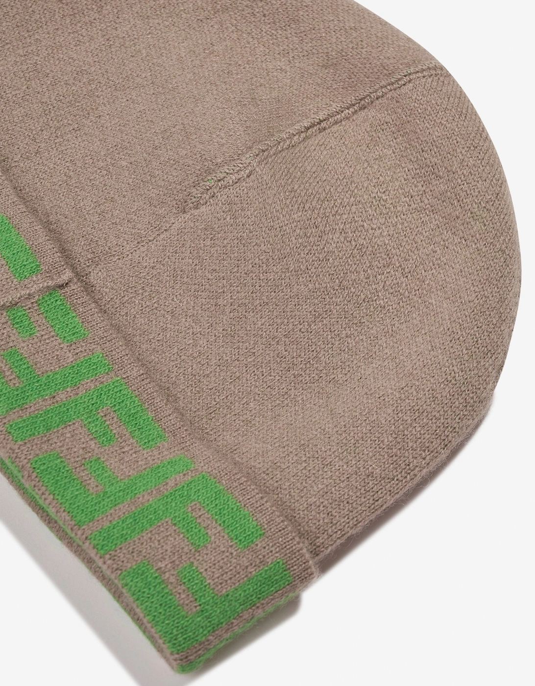 Kids FF Logo Reversible Beanie in Beige