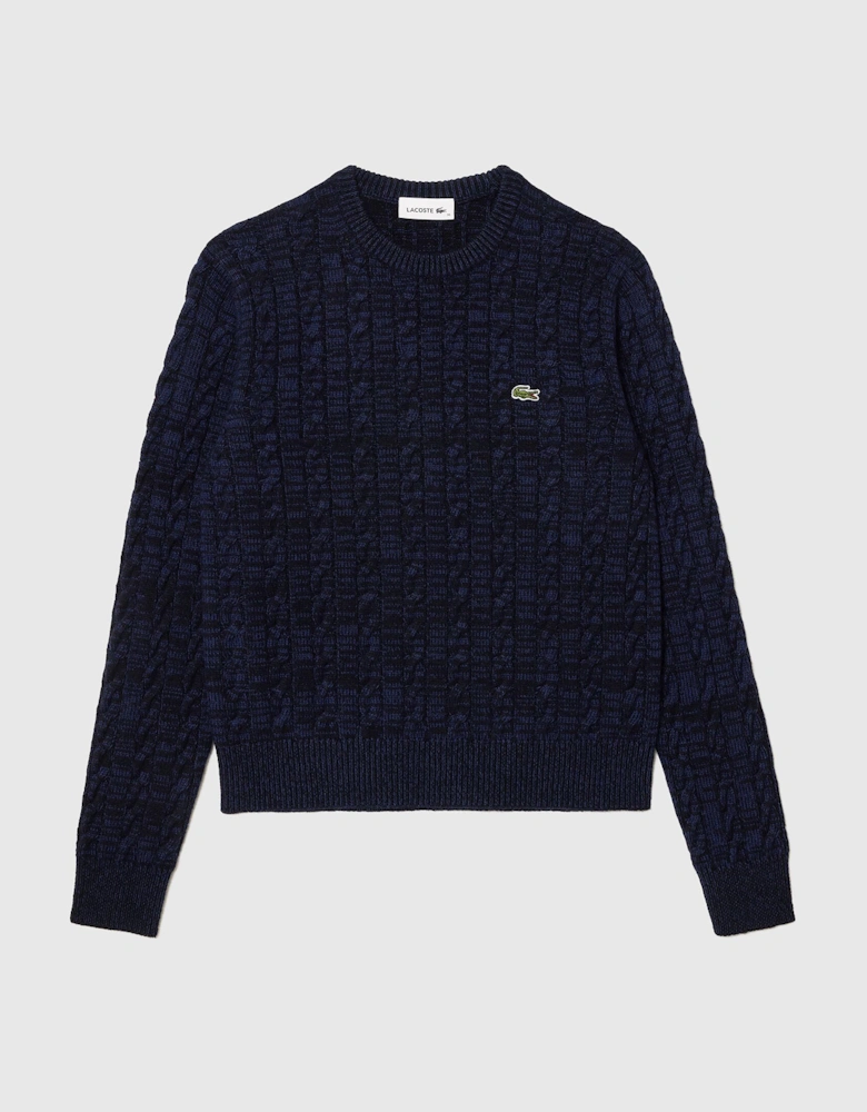 Cable Knit Sweatshirt