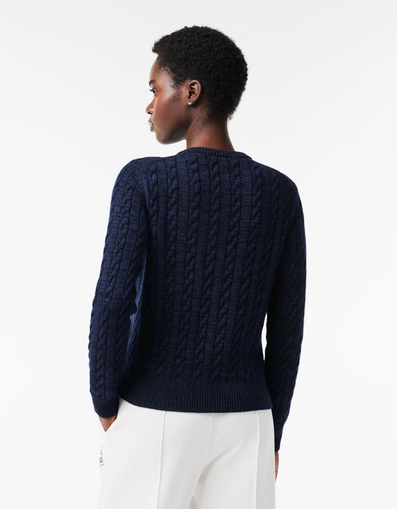 Cable Knit Sweatshirt