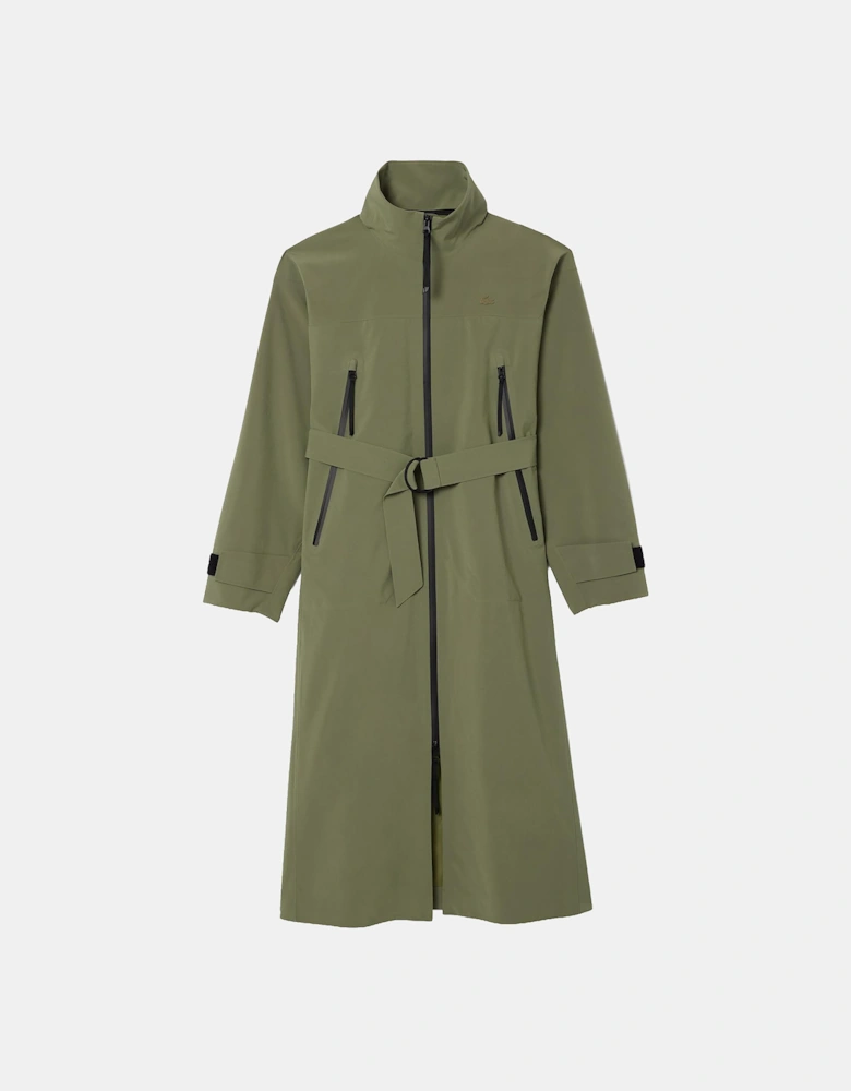Long Oversized Water-Repellent Parka Jacket