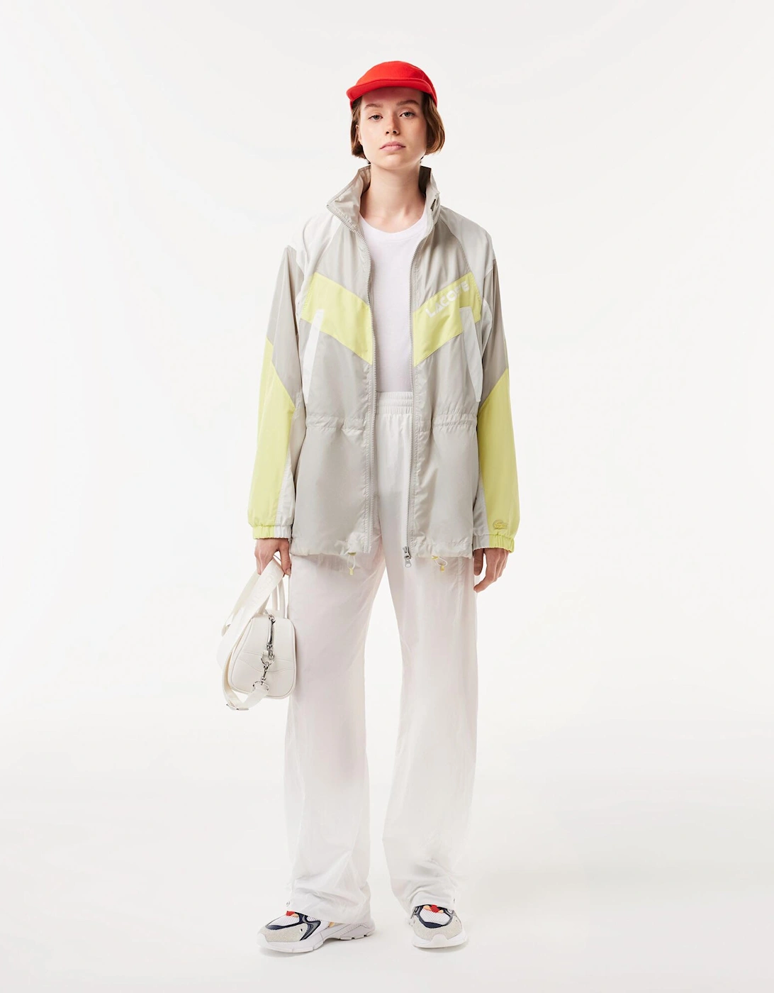 Oversized Hooded Colourblock Jacket