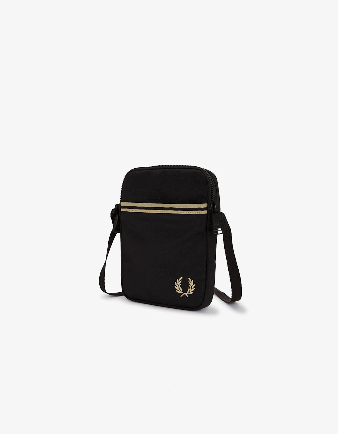 Mens Tipped Tape Small Side Bag - Black 102