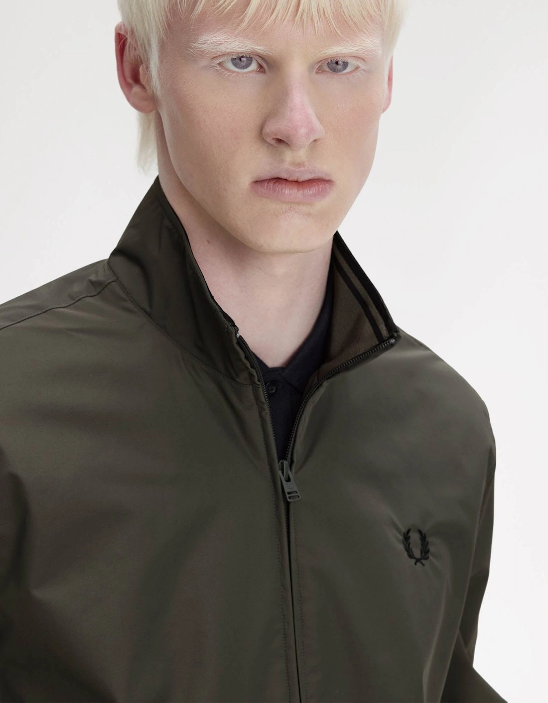 Mens Brentham Jacket - Field Green/Black U70