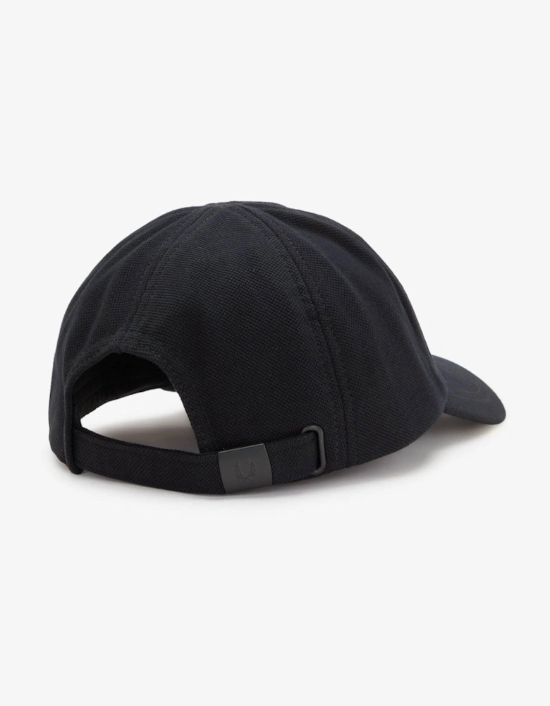 Mens Pique Classic Cap - Black/Snow White 843
