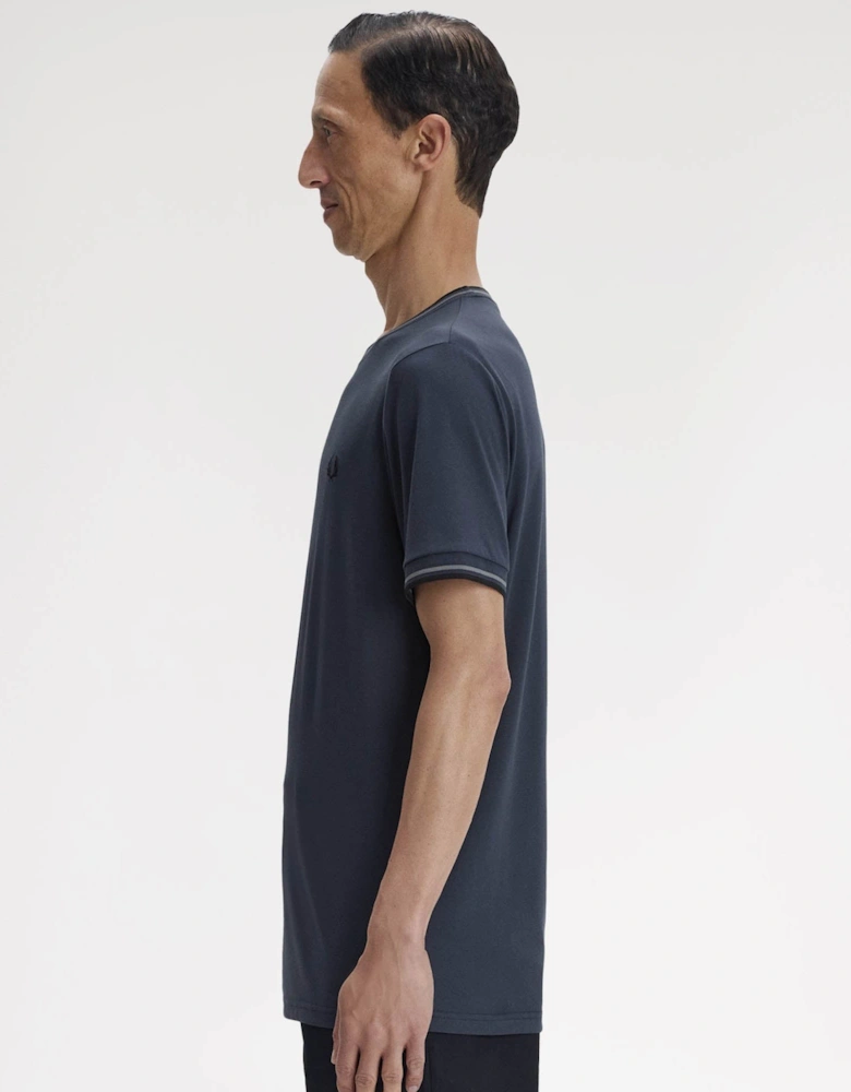 Mens Twin Tipped T-Shirt - Dark Airforce/Stockport Blue/Black 01B