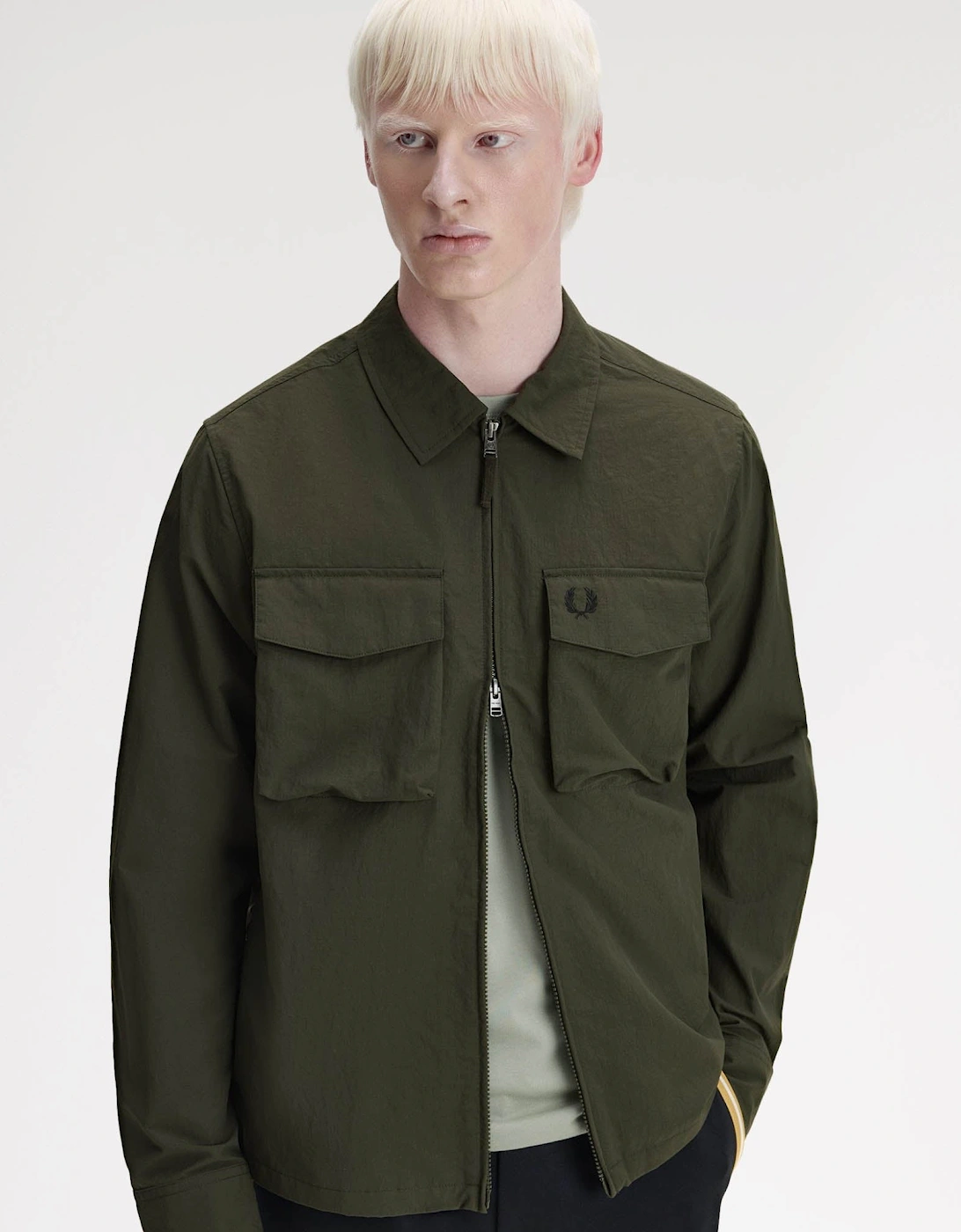 Mens Ripstop Pocket Overshirt - Hunting Green 408