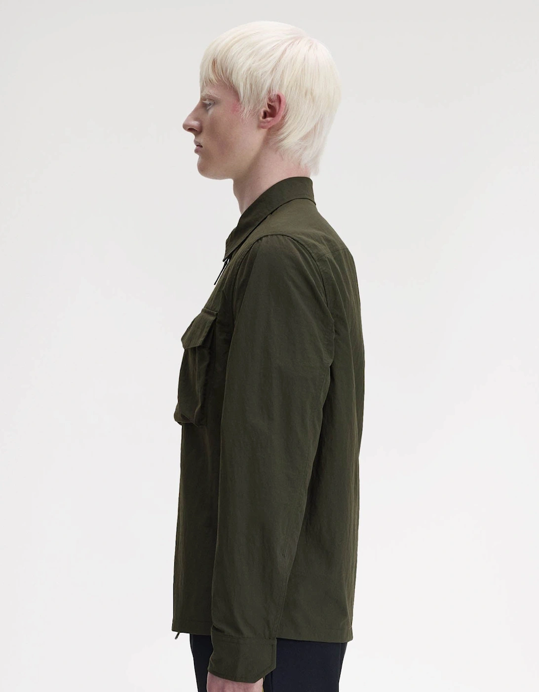 Mens Ripstop Pocket Overshirt - Hunting Green 408