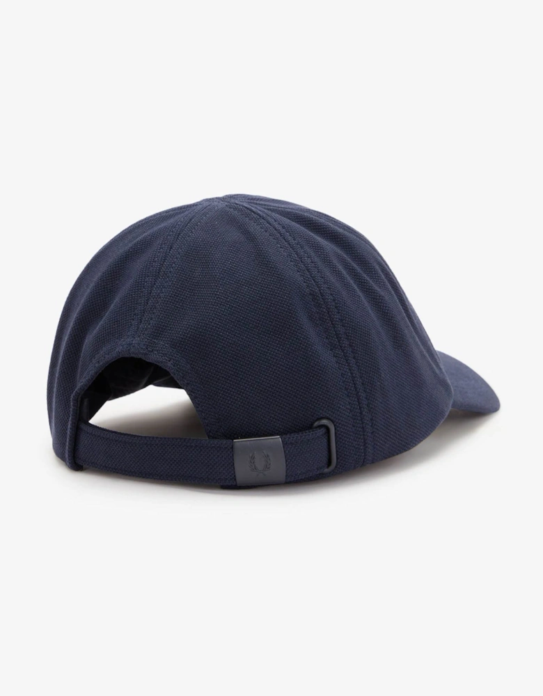 Mens Pique Classic Cap - Navy/Snow White 267