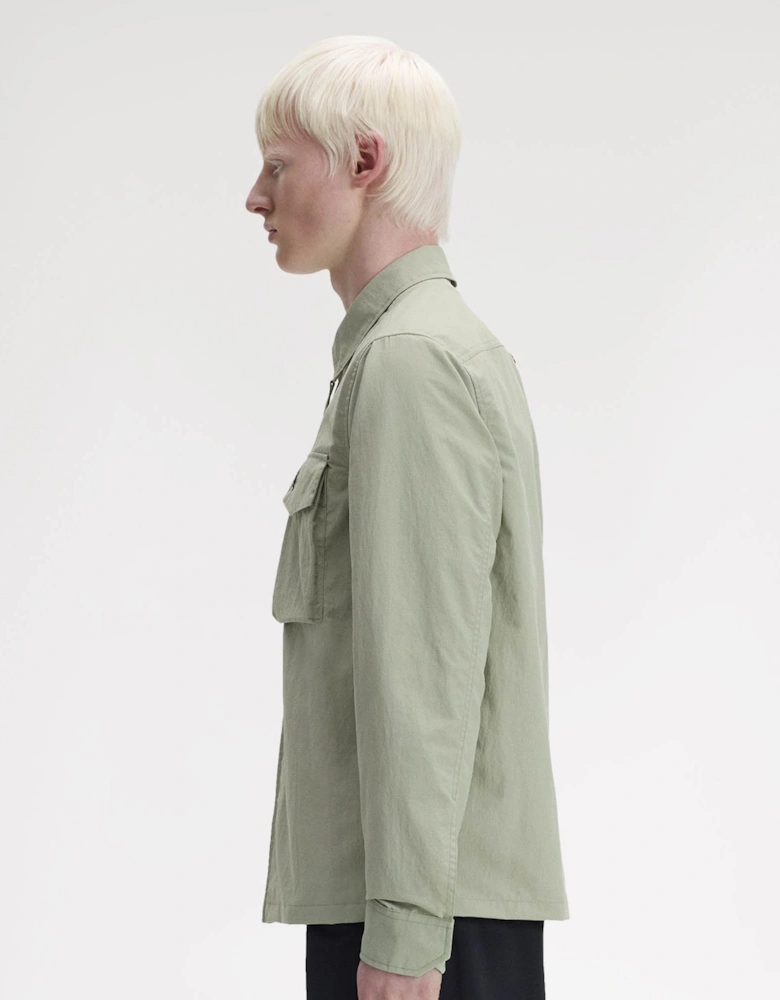 Mens Ripstop Pocket Overshirt - Seagrass M37