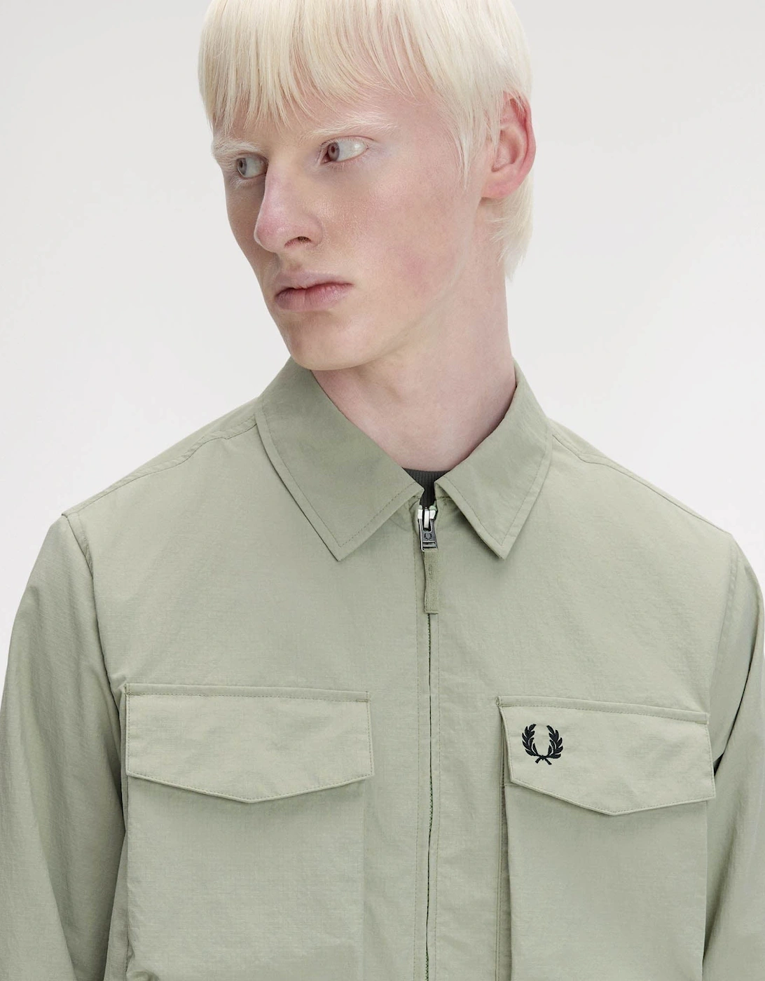 Mens Ripstop Pocket Overshirt - Seagrass M37