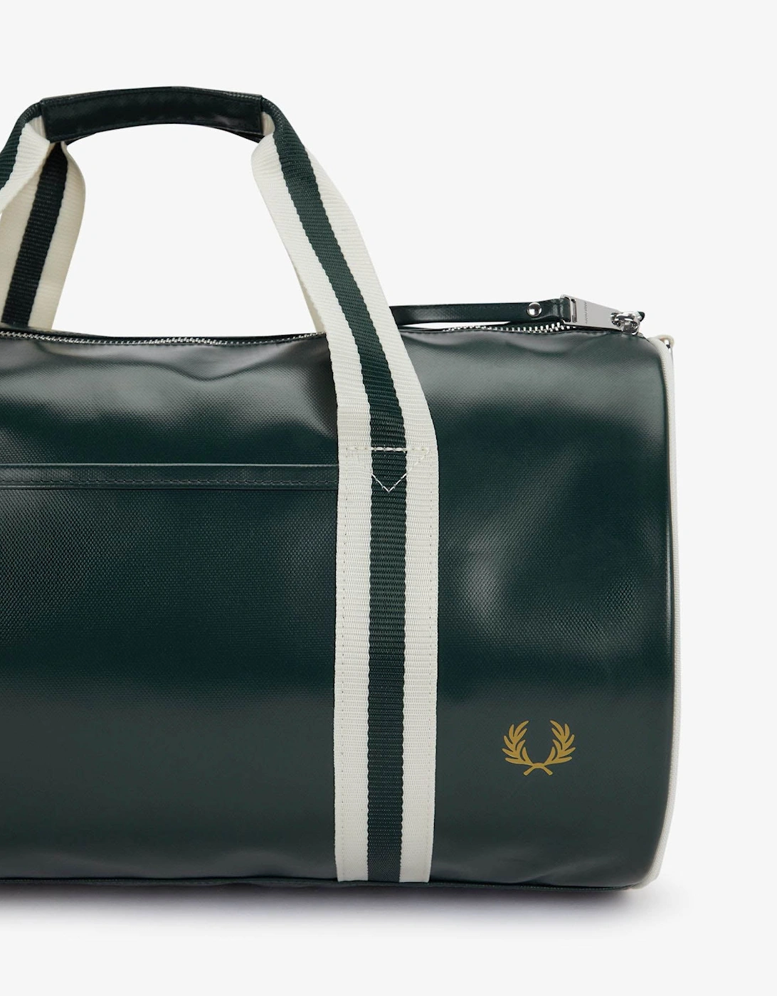 Recycled Polyester Classic Barrel Bag - Grassroots /Ecru 81A