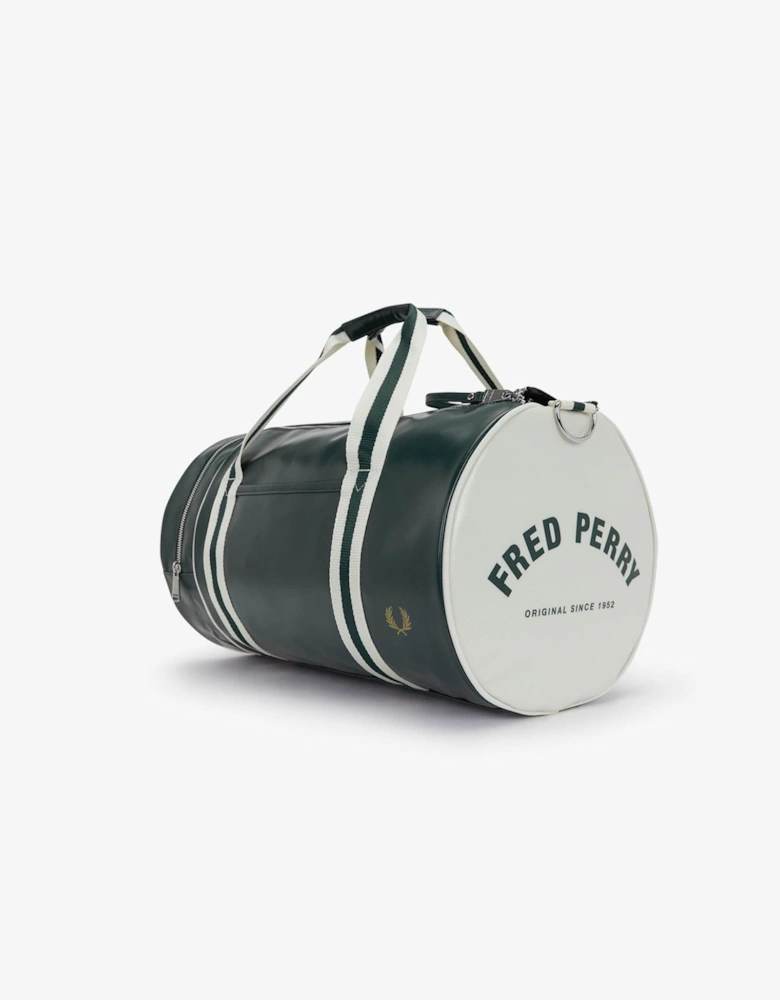 Recycled Polyester Classic Barrel Bag - Grassroots /Ecru 81A