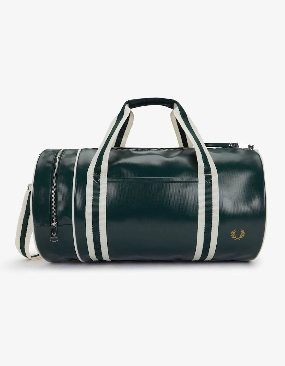 Recycled Polyester Classic Barrel Bag - Grassroots /Ecru 81A